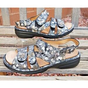 Finn Comfort Sandal Size 7 Womens Gomera-S Sandal Iris Night Adjustable 37